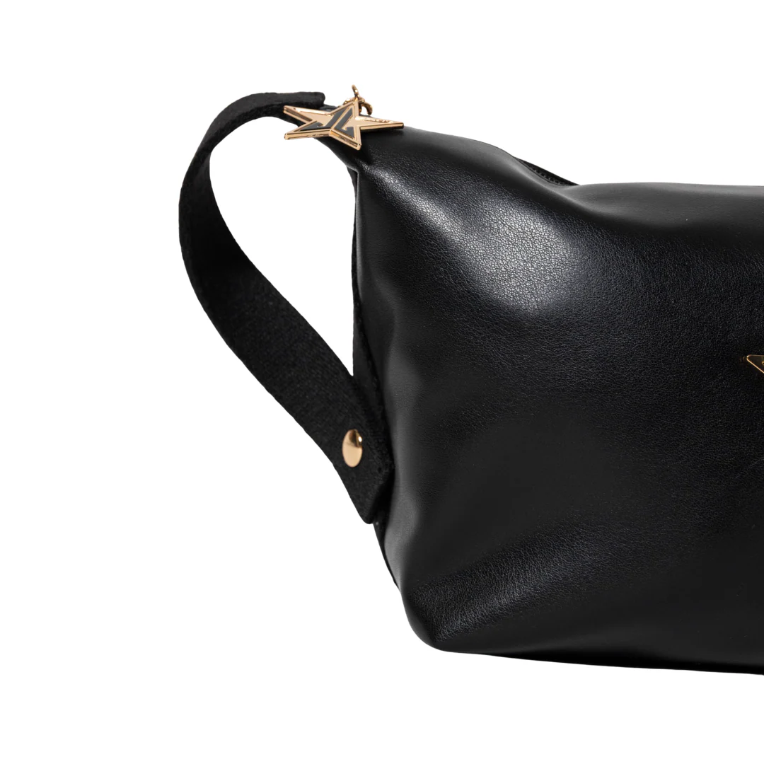 Faux Leather Snap Clip Bag - Image 6